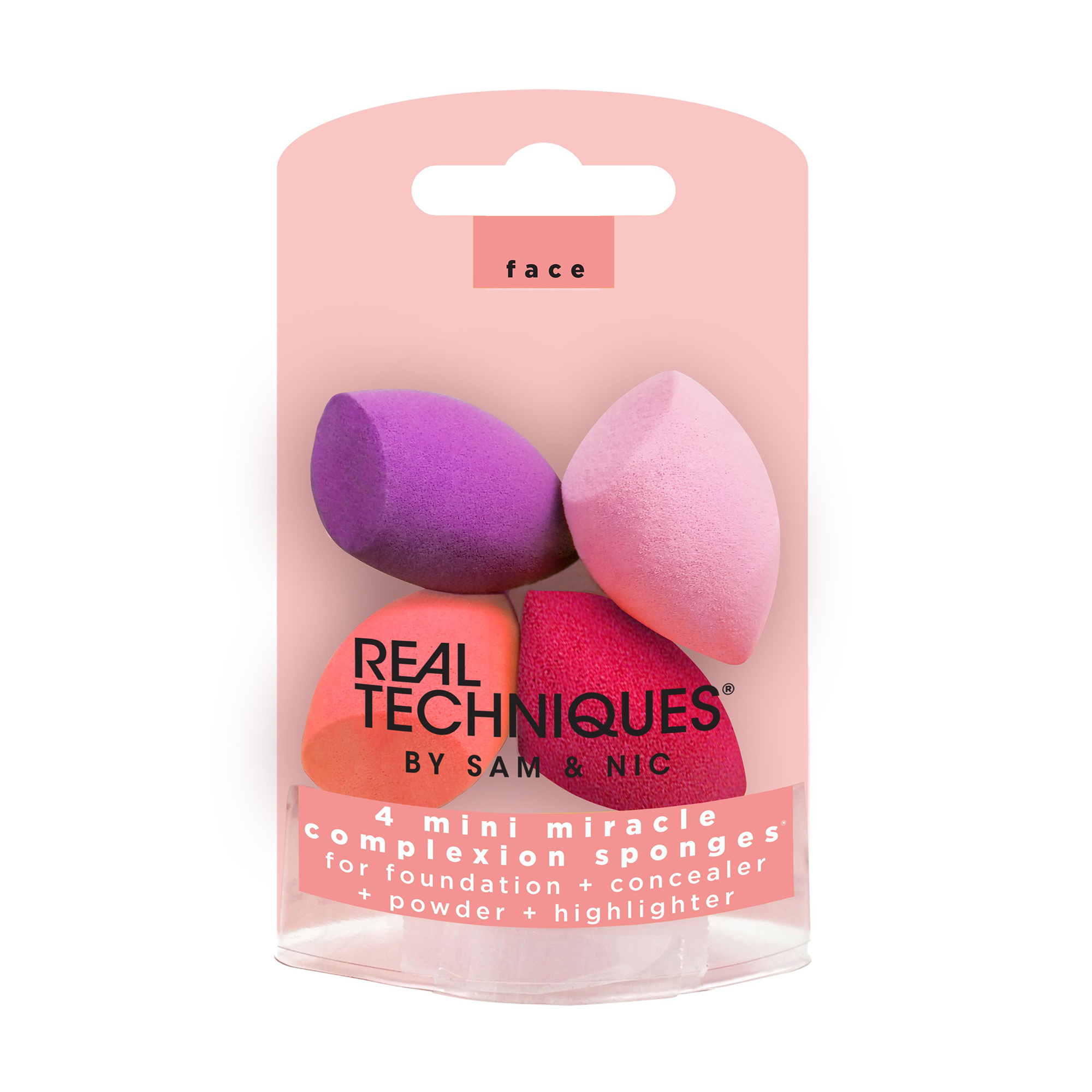 Набір спонжів для макіяжу Real Techniques Mini Miracle Complexion Sponges, 4 шт